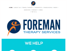 Tablet Screenshot of foremantherapyservices.com